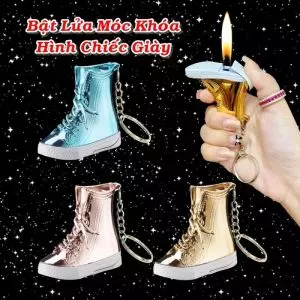 BẬT LỬA MÓC KHÓA HÌNH CHIẾC GIÀY - (XÀI GAS)