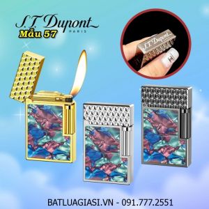 BẬT LỬA DUPONT KHẢM XÀ CỪ 2 MẶT M-57 (S.T. DUPONT) - (XÀI GAS)