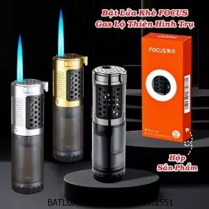 BẬT LỬA KHÈ FOCUS GAS LỘ THIÊN HÌNH TRỤ (FULLBOX) - (XÀI GAS)
