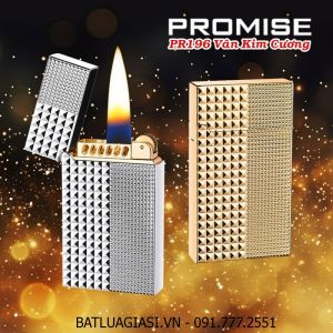BẬT LỬA XĂNG ĐÁ PROMISE PR196 VÂN KIM CƯƠNG - (XÀI XĂNG)