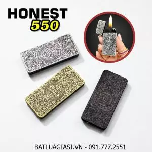 BẬT LỬA HONEST 550 SIÊU MỎNG HÌNH CÂY THÁNH GIÁ TRỪ TÀ CONSTANTINE - (XÀI GAS)