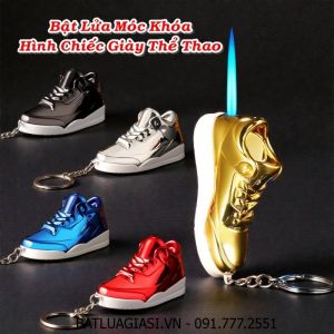 BẬT LỬA MÓC KHÓA HÌNH CHIẾC GIÀY THỂ THAO - (XÀI GAS)
