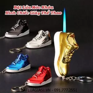 BẬT LỬA MÓC KHÓA HÌNH CHIẾC GIÀY THỂ THAO - (XÀI GAS)