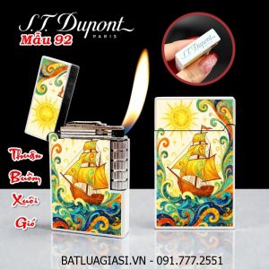 BẬT LỬA DUPONT HÌNH CHIẾC THUYỀN THUẬN BUỒM XUÔI GIÓ M-92 (S.T. DUPONT) - (XÀI GAS)