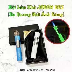 BẬT LỬA KHÈ JOBON 883 - DẠ QUANG HÚT ÁNH SÁNG (CÓ HỘP) - (XÀI GAS)