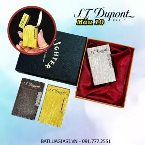 BẬT LỬA DUPONT VÂN XƯỚC M-10 (S.T. DUPONT) (CÓ HỘP) - (XÀI GAS)