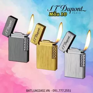 BẬT LỬA DUPONT VÂN XƯỚC M-10 (S.T. DUPONT) - (XÀI GAS)