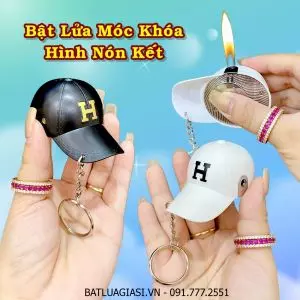 BẬT LỬA MÓC KHÓA HÌNH NÓN KẾT - (XÀI GAS)